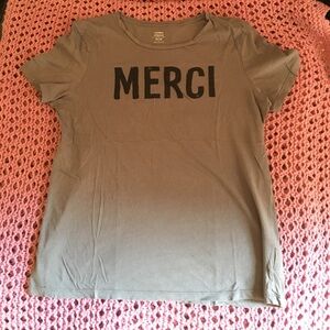 Old Navy Gray Merci Tee - Short Sleeve